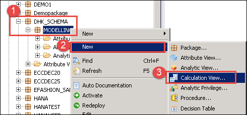 SAP HANA计算视图教程