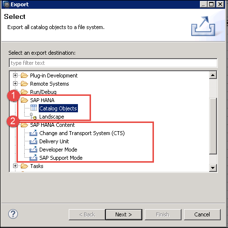 SAP HANA导入和导出教程