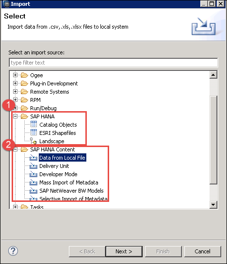 SAP HANA导入和导出教程